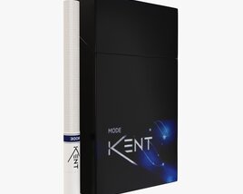 Kent Mode Cigarettes Slim Compact Pack Closed Modello 3D