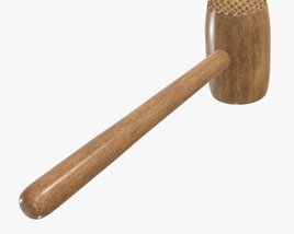Meat Tenderizer Wooden Hammer 3D model