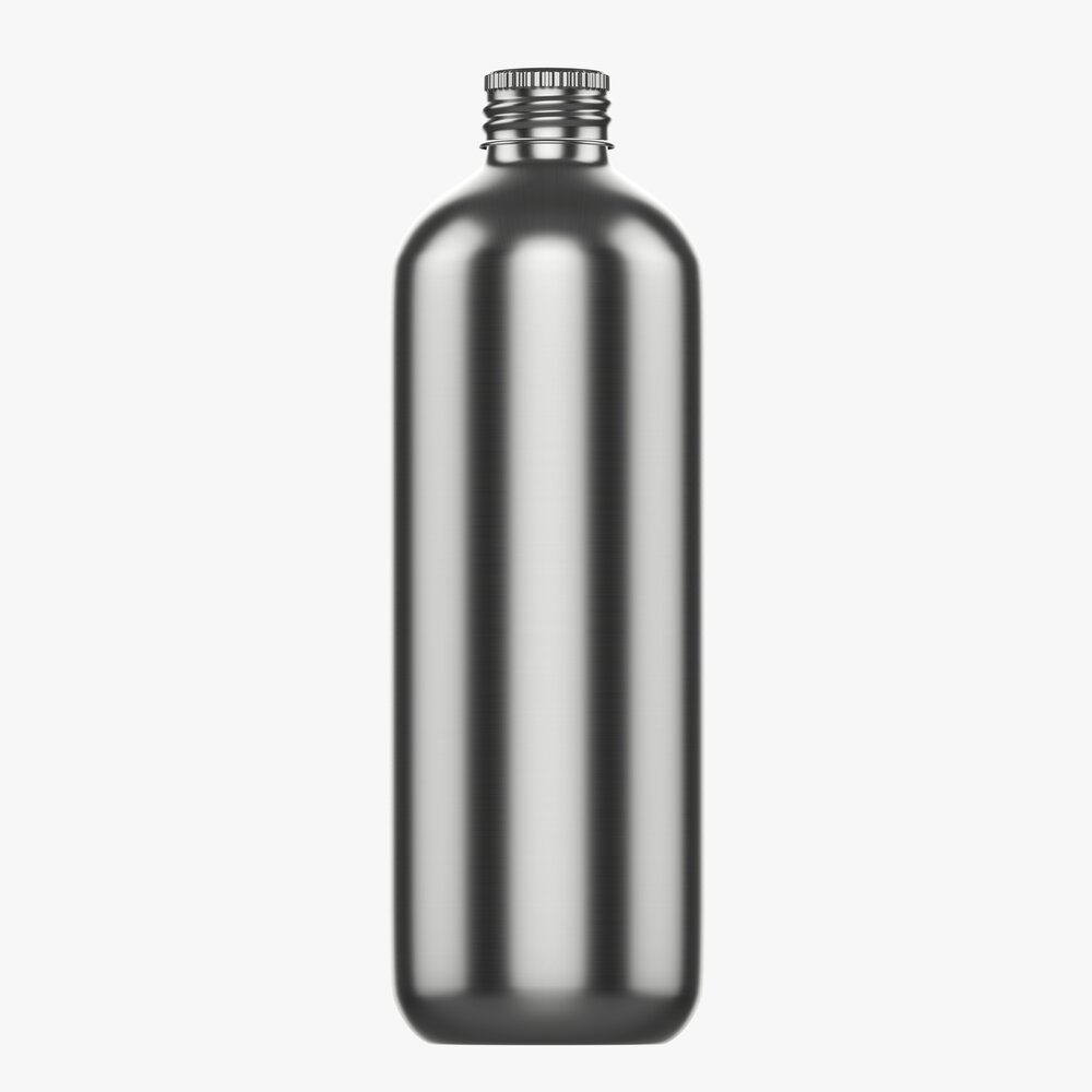 Metal Bottle With Cap Large 3D-Modell