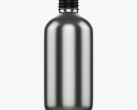 Metal Bottle With Cap Medium Modello 3D