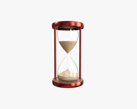 Sandglass Hourglass Egg Sand Timer Clock 01 Modello 3D