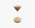 Sandglass Hourglass Egg Sand Timer Clock 01 3d model