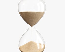 Sandglass Hourglass Egg Sand Timer Clock 02 Modello 3D