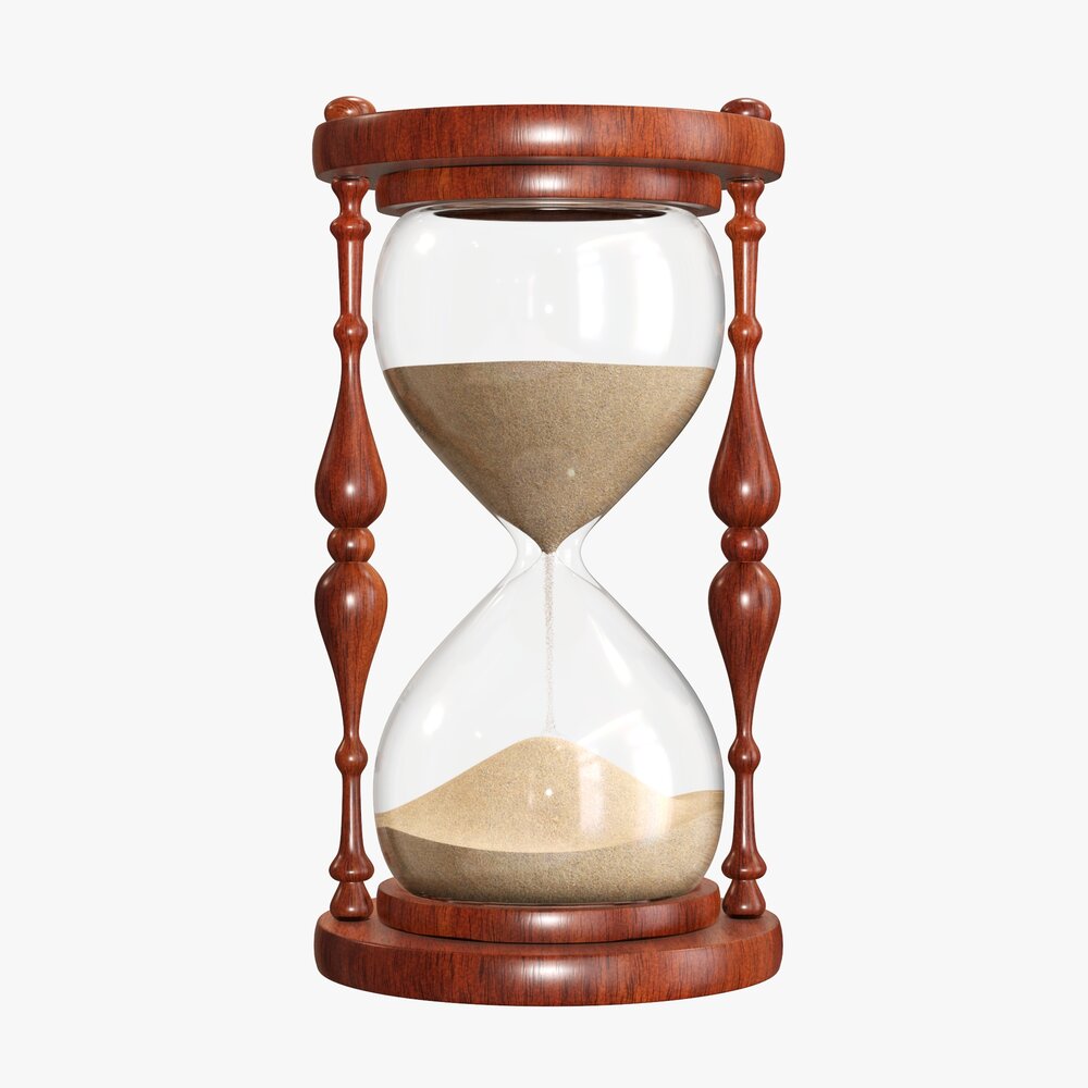 Sandglass Hourglass Egg Sand Timer Clock 03 3D模型