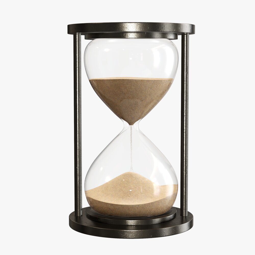 Sandglass Hourglass Egg Sand Timer Clock 04 3D模型
