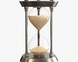 Sandglass Hourglass Egg Sand Timer Clock 05 3D model