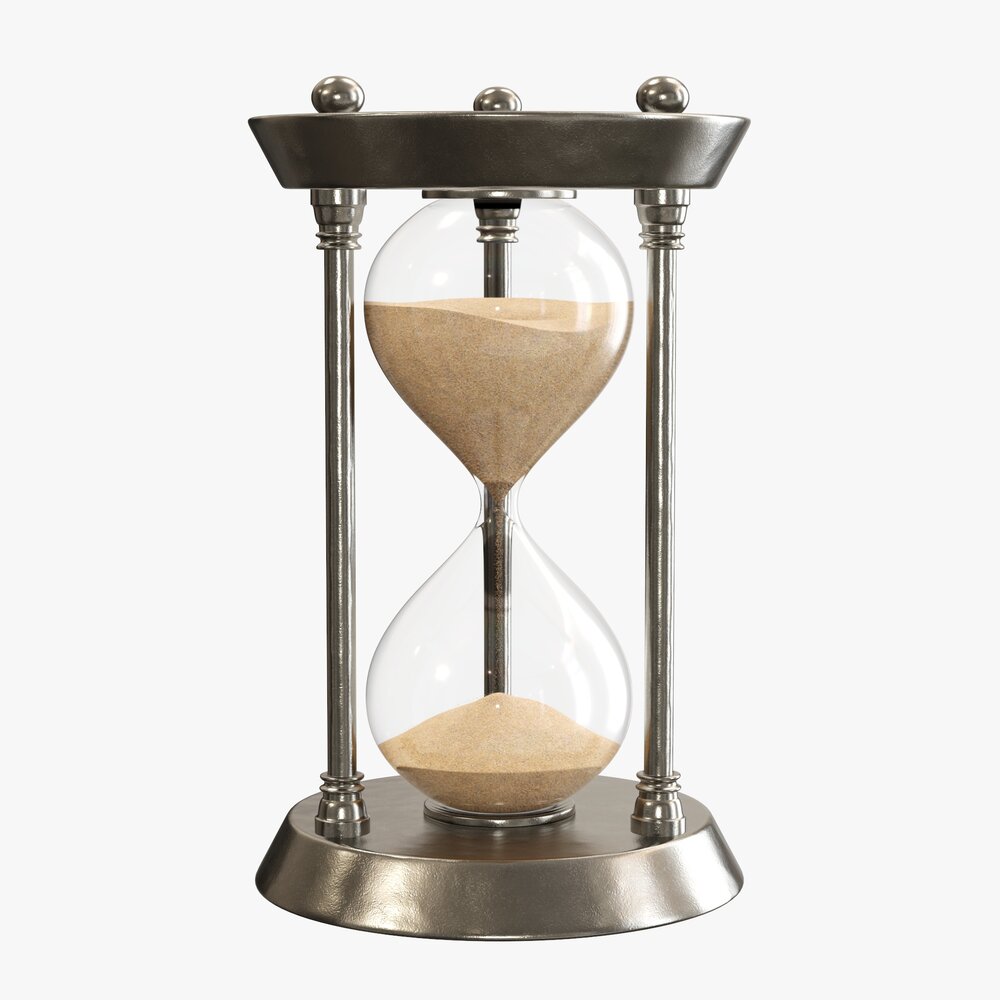 Sandglass Hourglass Egg Sand Timer Clock 05 3D 모델 