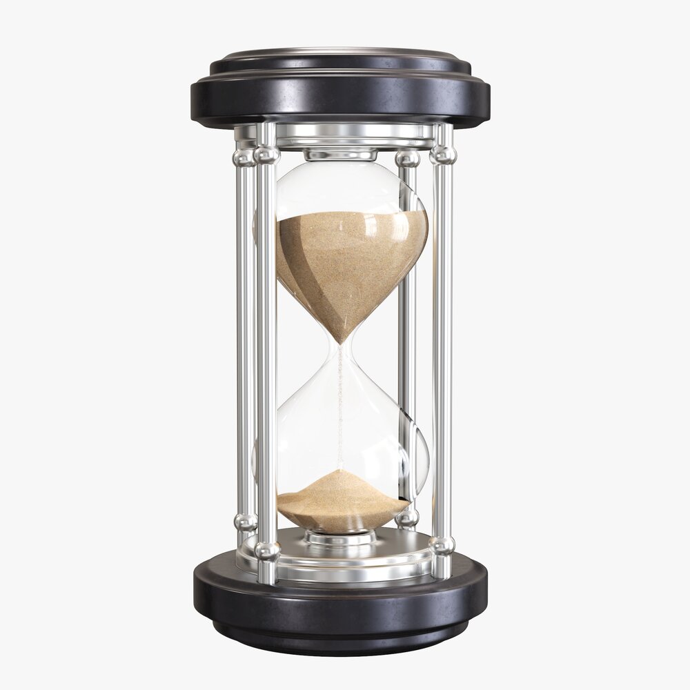 Sandglass Hourglass Egg Sand Timer Clock 06 3D模型