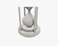 Sandglass Hourglass Egg Sand Timer Clock 06 3d model