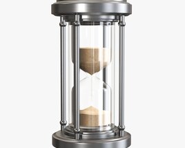 Sandglass Hourglass Egg Sand Timer Clock 07 V2 3D model