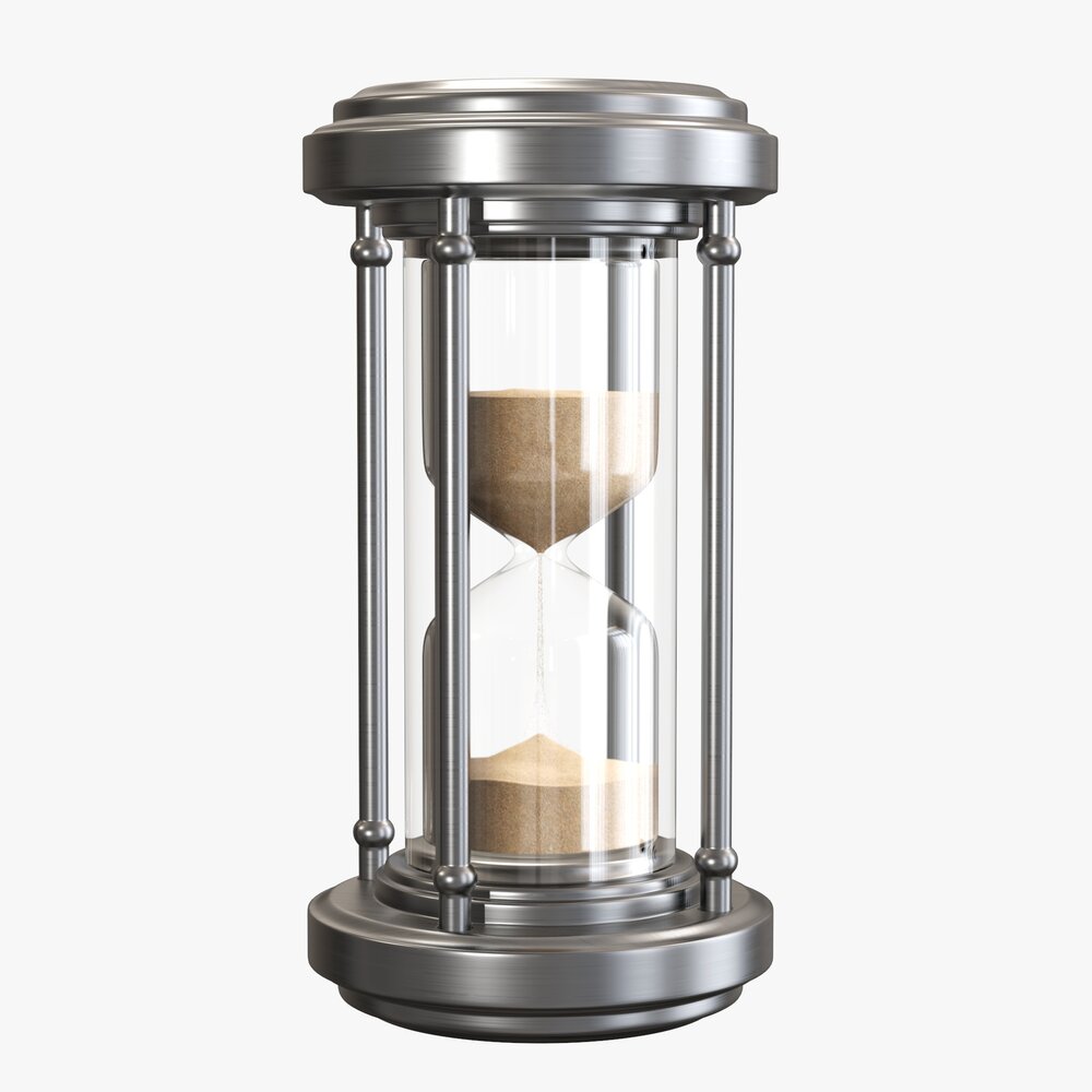 Sandglass Hourglass Egg Sand Timer Clock 07 V2 3d model