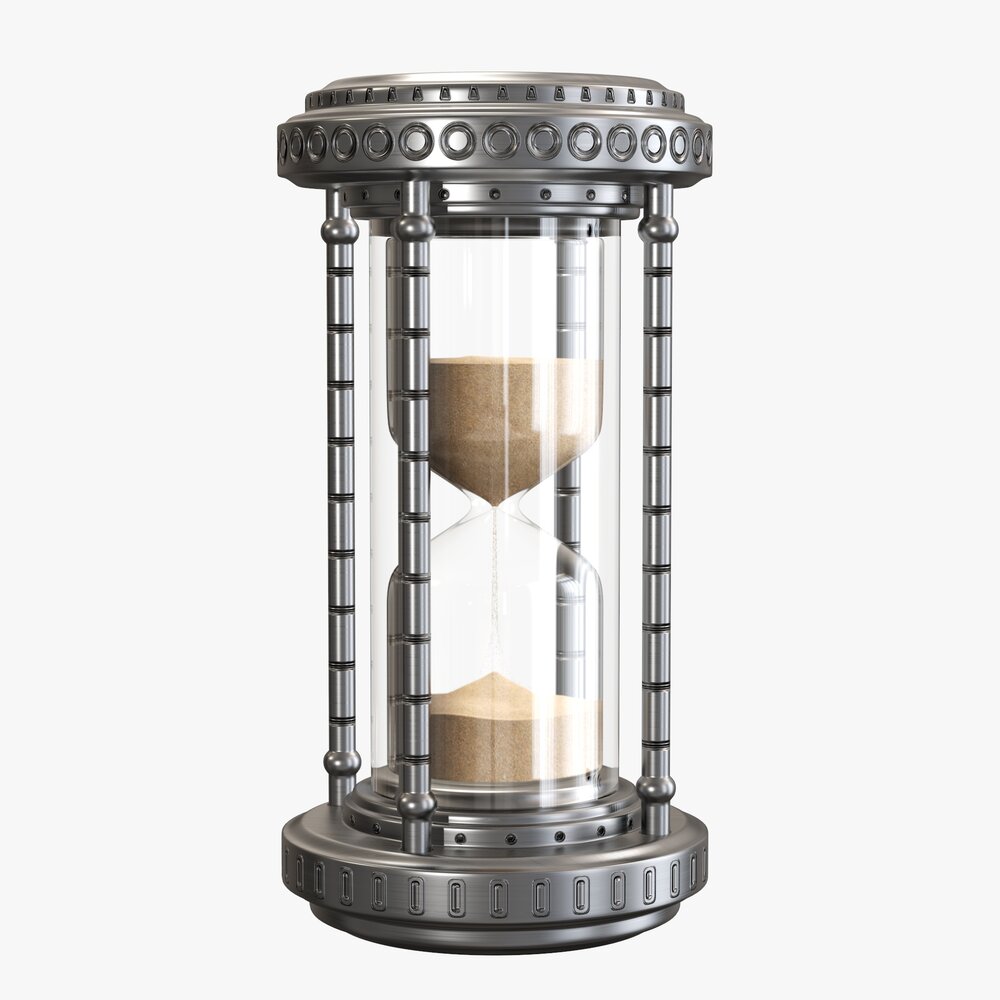 Sandglass Hourglass Egg Sand Timer Clock 07 3D-Modell