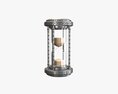 Sandglass Hourglass Egg Sand Timer Clock 07 3d model