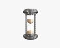 Sandglass Hourglass Egg Sand Timer Clock 07 Modello 3D
