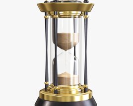 3D model of Sandglass Hourglass Egg Sand Timer Clock 08