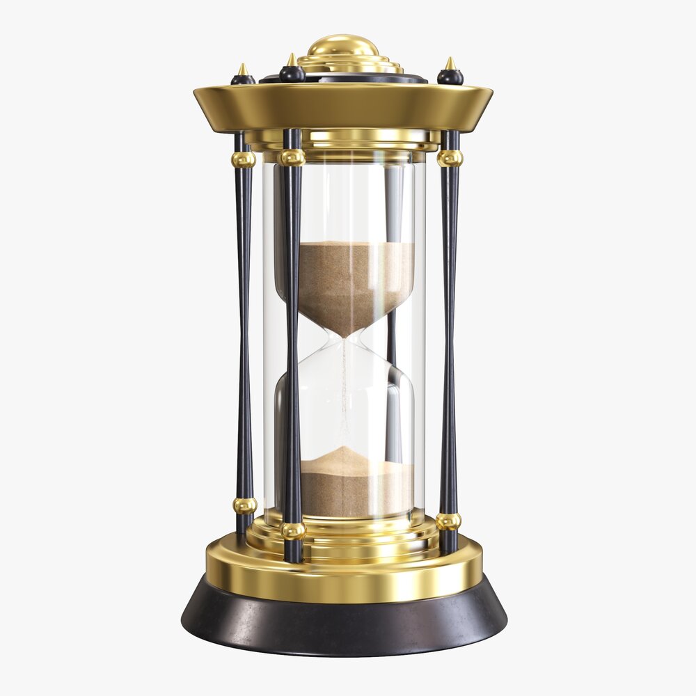 Sandglass Hourglass Egg Sand Timer Clock 08 Modelo 3D