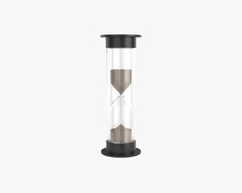 Sandglass Hourglass Egg Sand Timer Cylindrical Shape Small Modèle 3D