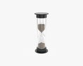 Sandglass Hourglass Egg Sand Timer Cylindrical Shape Small 3D модель