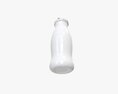 Small Plastic Yoghurt Bottle Opened Mock Up 3d model
