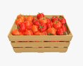 Tomato In Wooden Crate Modelo 3d