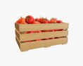 Tomato In Wooden Crate Modèle 3d