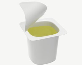 Yogurt Small Opened 3D-Modell