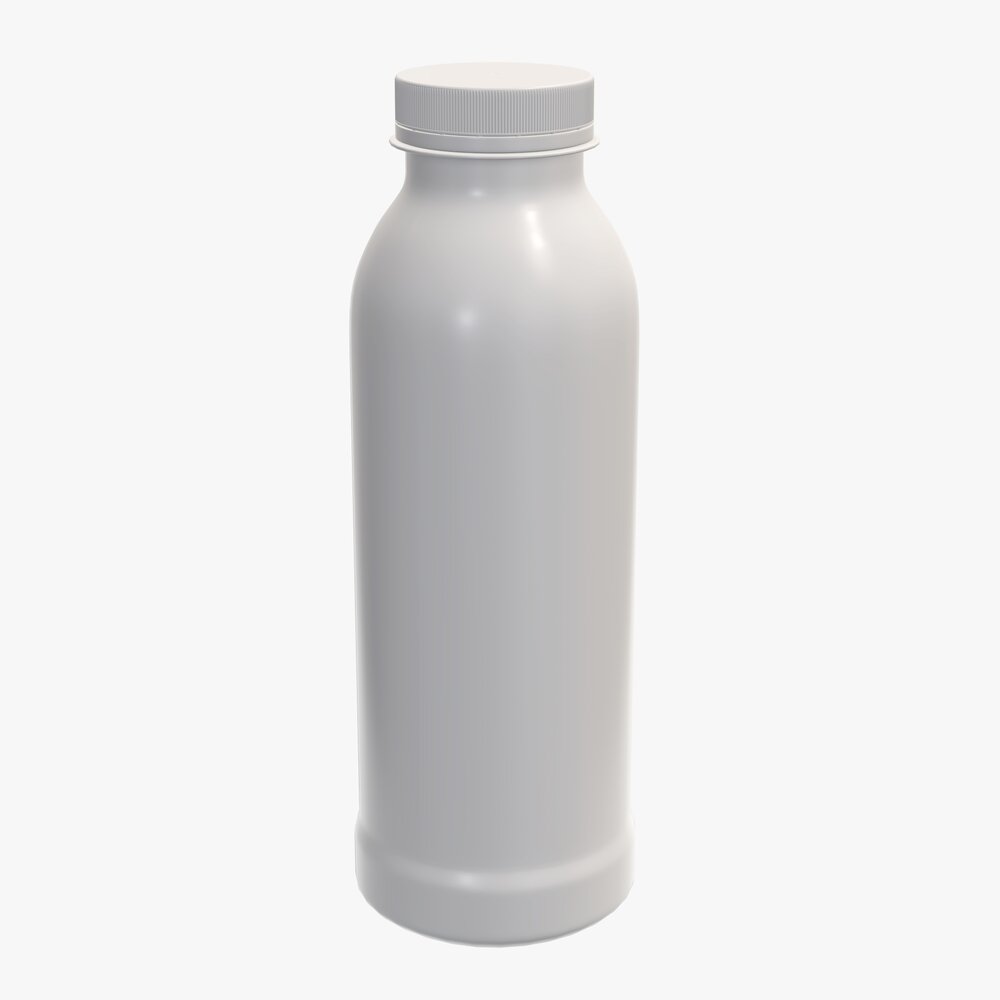 Yoghurt Bottle 4 3Dモデル