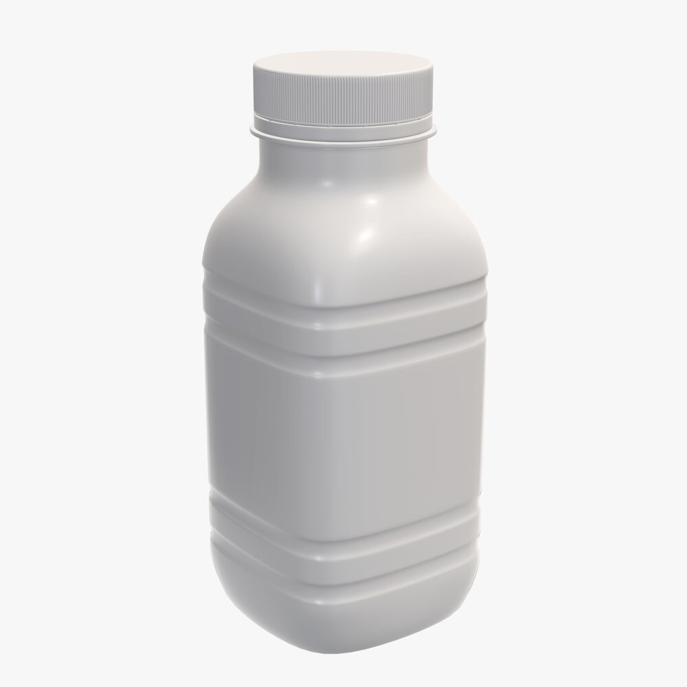 Yoghurt Bottle 6 Modelo 3d