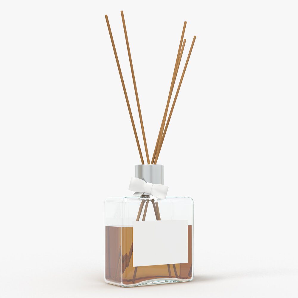 Air Refresher Bottle With Sticks 01 3d model