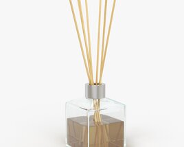 Air Refresher Bottle With Sticks 03 3D-Modell