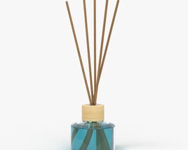 Air Refresher Bottle With Sticks 04 3D 모델 