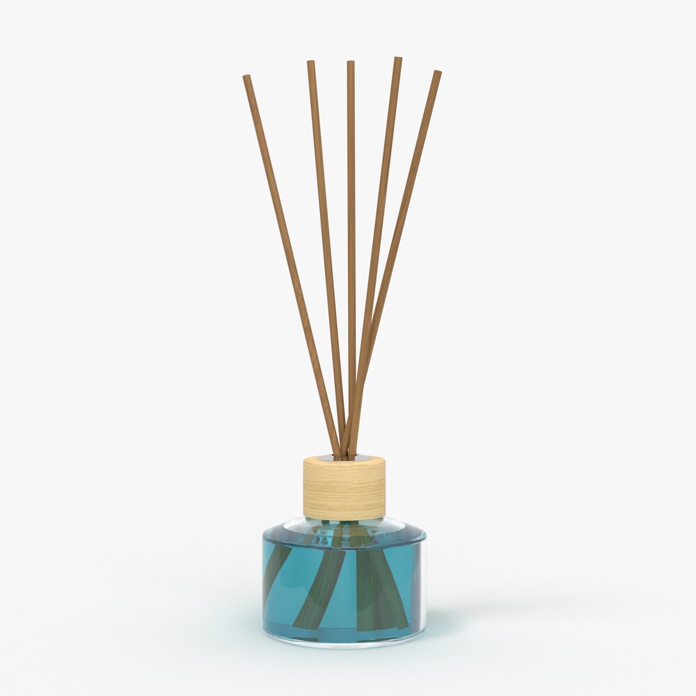 Air Refresher Bottle With Sticks 04 3D model