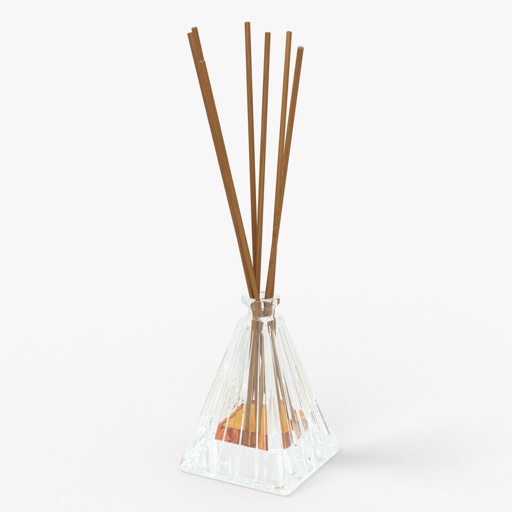 Air Refresher Bottle With Sticks 07 3D 모델 
