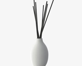 Air Refresher Bottle With Sticks 08 3D 모델 
