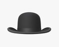 Black Bowler Hat 3Dモデル