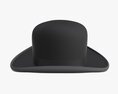 Black Bowler Hat Modèle 3d
