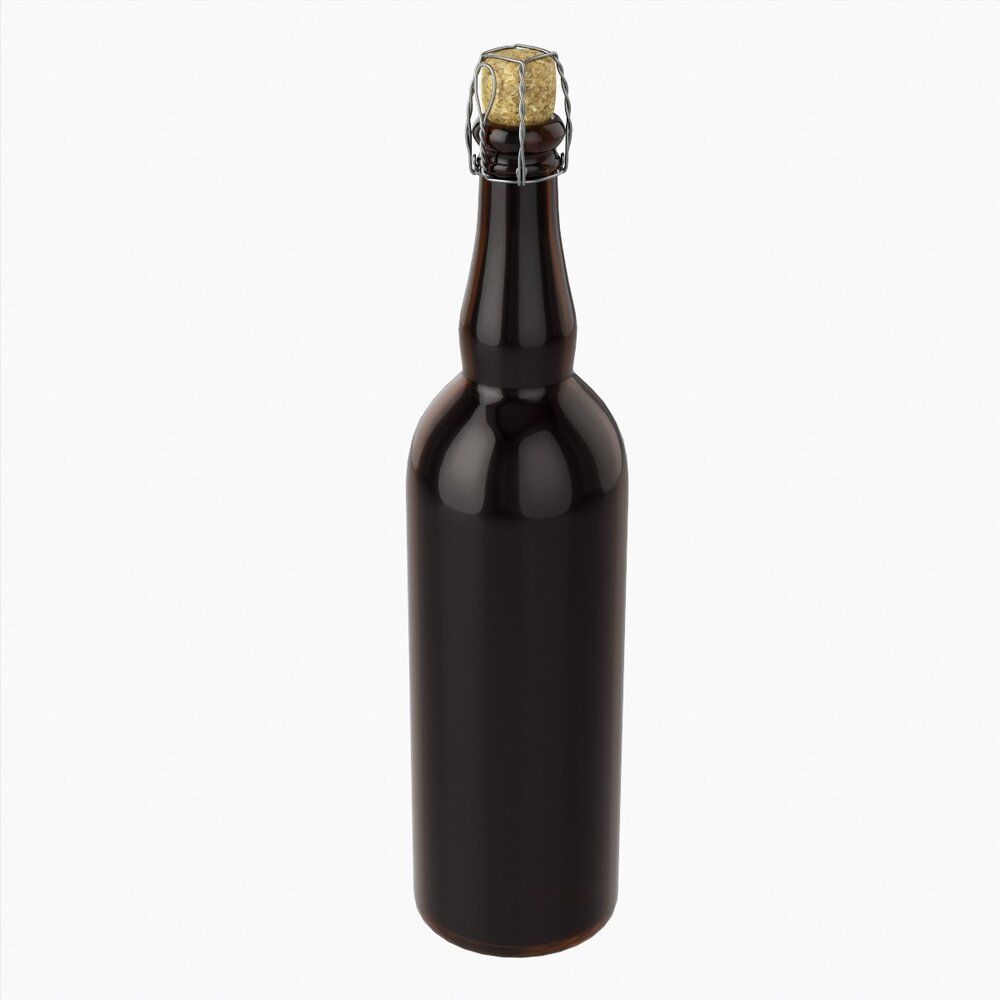 Beer Bottle Blank Modello 3D