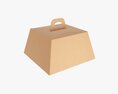 Birthday Cake Carrier Cardboard Corrugated Box Modelo 3D