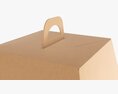 Birthday Cake Carrier Cardboard Corrugated Box Modello 3D