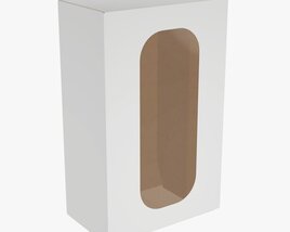 Box With Display Window Cardboard 02 Modèle 3D