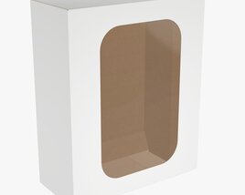 Box With Display Window Cardboard 03 3Dモデル