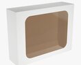 Box With Display Window Cardboard 04 3d model