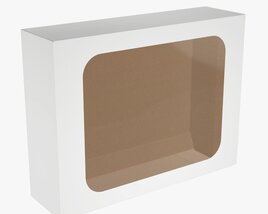 Box With Display Window Cardboard 04 3D模型