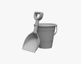 Bucket Shovel 3D 모델 