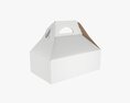 Cake Carrier Cardboard Corrugated Box Modelo 3D