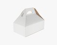 Cake Carrier Cardboard Corrugated Box 3D модель