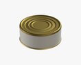 Canned Food Round Tin Metal Aluminium Can 01 3D модель