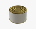 Canned Food Round Tin Metal Aluminium Can 02 3Dモデル