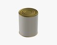 Canned Food Round Tin Metal Aluminium Can 03 3D-Modell