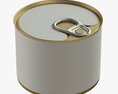 Canned Food Round Tin Metal Aluminium Can 04 3D模型